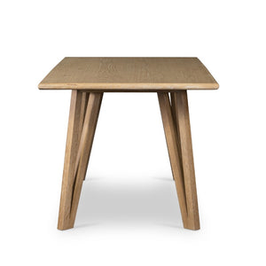 Leah Dining Table in Whitewash On Oak (78' x 34' x 30')