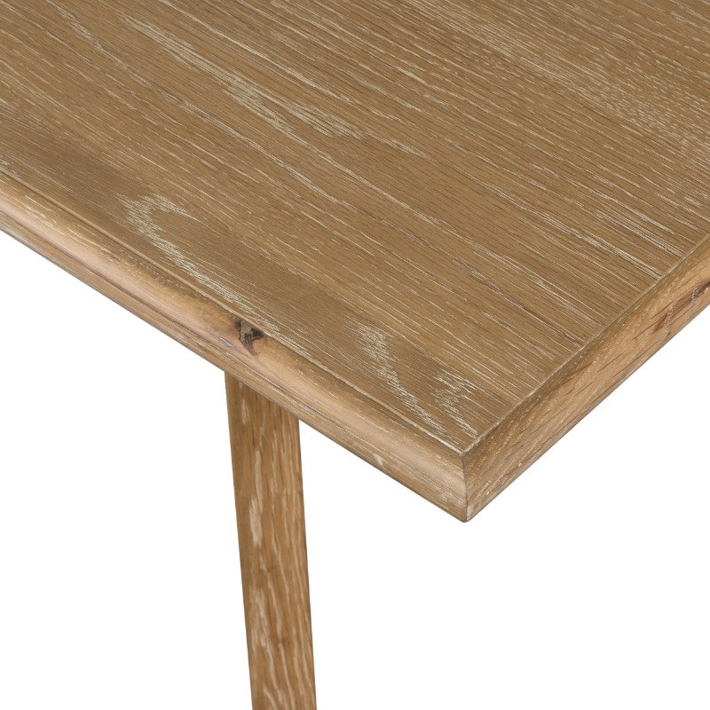 Leah Dining Table in Whitewash On Oak (78' x 34' x 30')