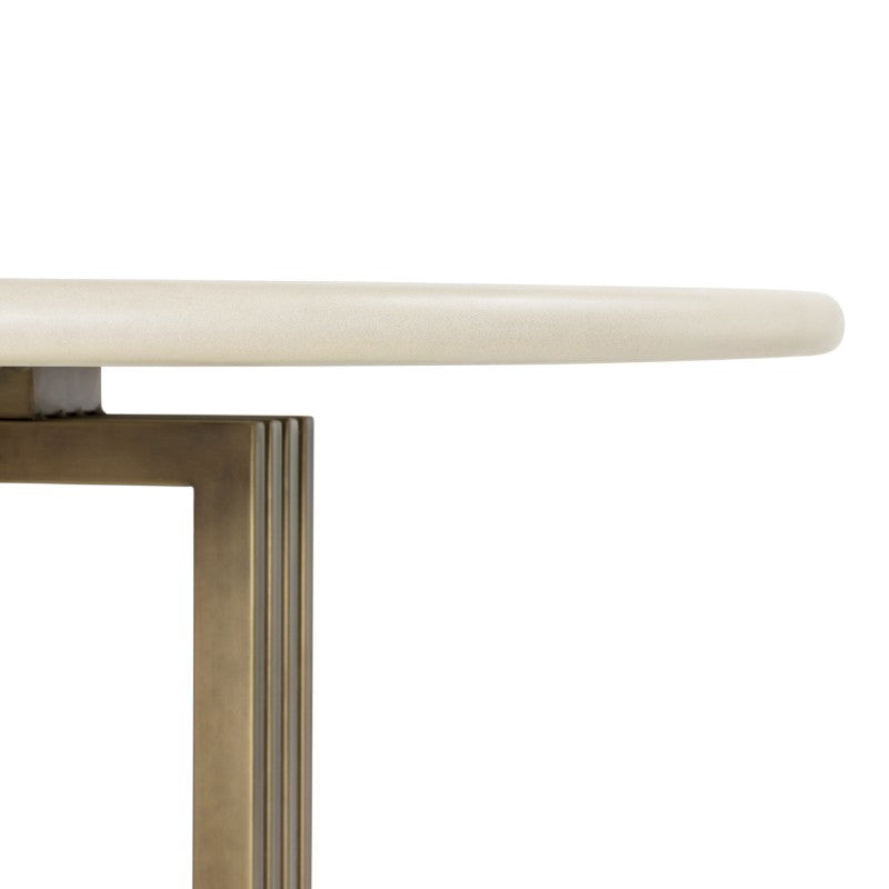 Mia Dining Table in Antique Brass (60' x 60' x 30')
