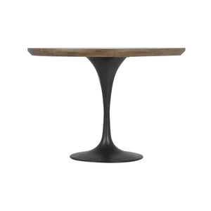 Powell Dining Table in Dark Rustic Black (42' x 42' x 30')
