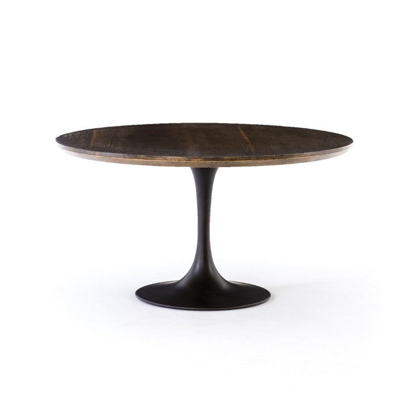 Powell Dining Table in Dark Rustic Black (55' x 55' x 30')