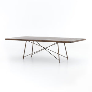 Rocky Dining Table in Bronzed Iron (101.5' x 45.25' x 29.25')