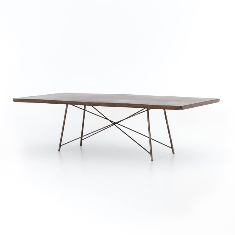 Rocky Dining Table in Bronzed Iron (101.5' x 45.25' x 29.25')
