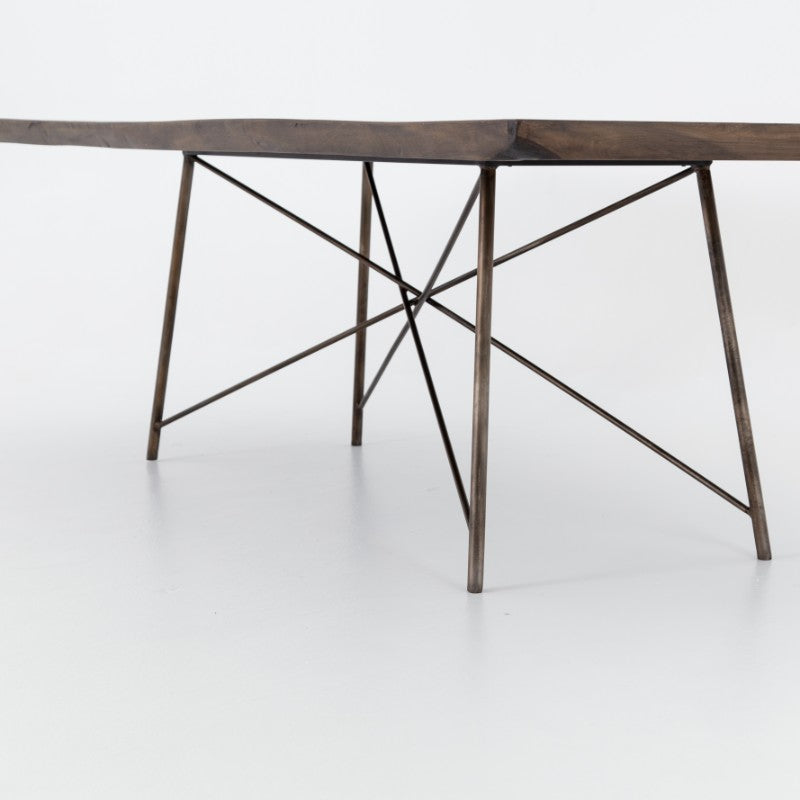 Rocky Dining Table in Bronzed Iron (101.5' x 45.25' x 29.25')