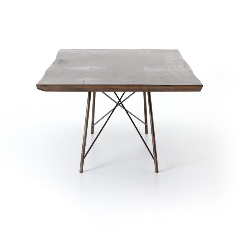 Rocky Dining Table in Bronzed Iron (101.5' x 45.25' x 29.25')