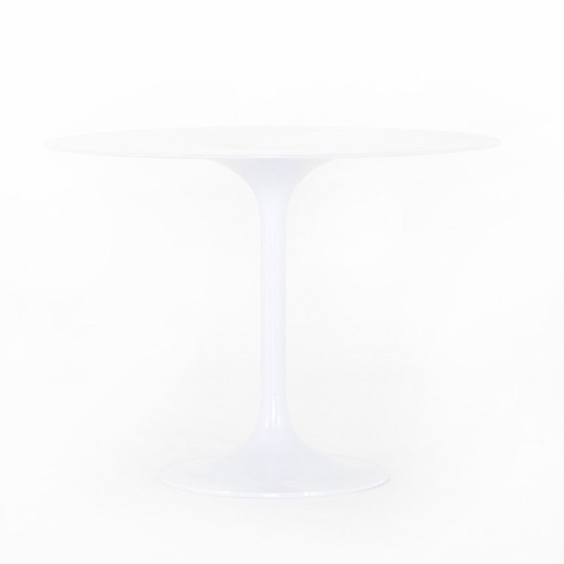 Simone Dining Table in White Aluminum (42' x 42' x 31')