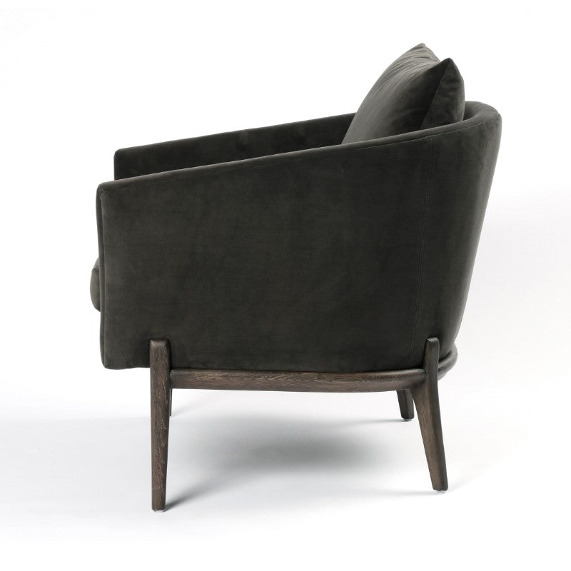 Copeland Chair in Bella Smoke (32' x 33.5' x 35.5')