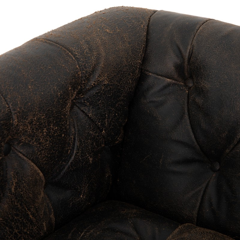Maxx Chair in Destroyed Black (33.5' x 33.75' x 26')