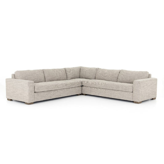 Boone Sectional in Thames Coal (118" x 118" x 32")
