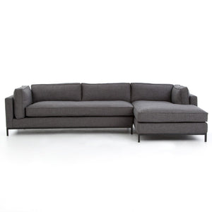 Grammercy Sectional in Bennett Charcoal (120' x 67' x 30')