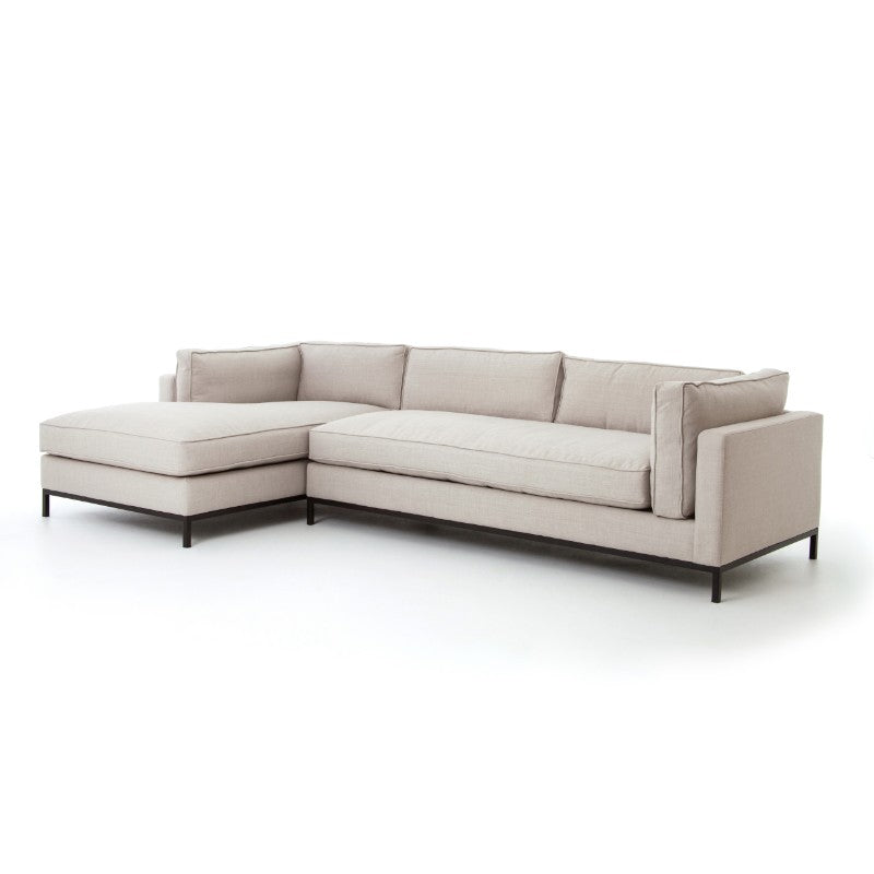 Grammercy Sectional in Bennett Moon (120' x 67' x 30')