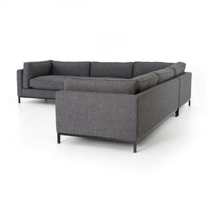 Grammercy Sectional in Matte Black (119' x 119' x 30')