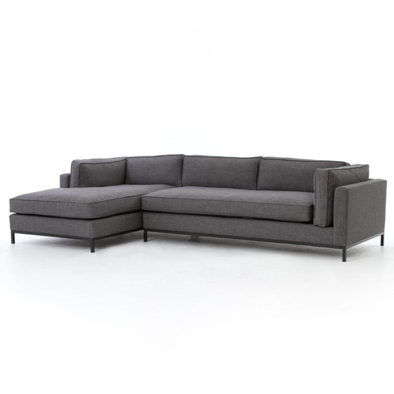 Grammercy Sectional in Matte Black (120' x 67' x 30')