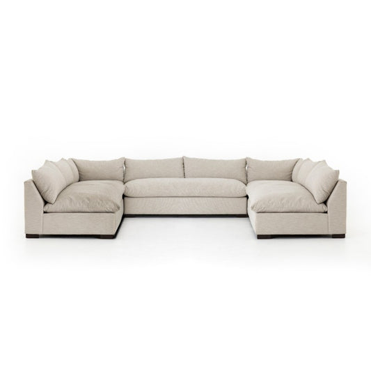 Grant Sectional in Ashby Oatmeal (152" x 112" x 31.5")