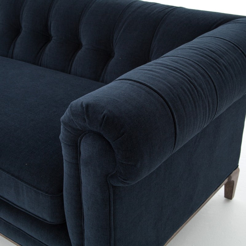 Griffon Sofa in Plush Navy (95.25' x 37.25' x 28.75')