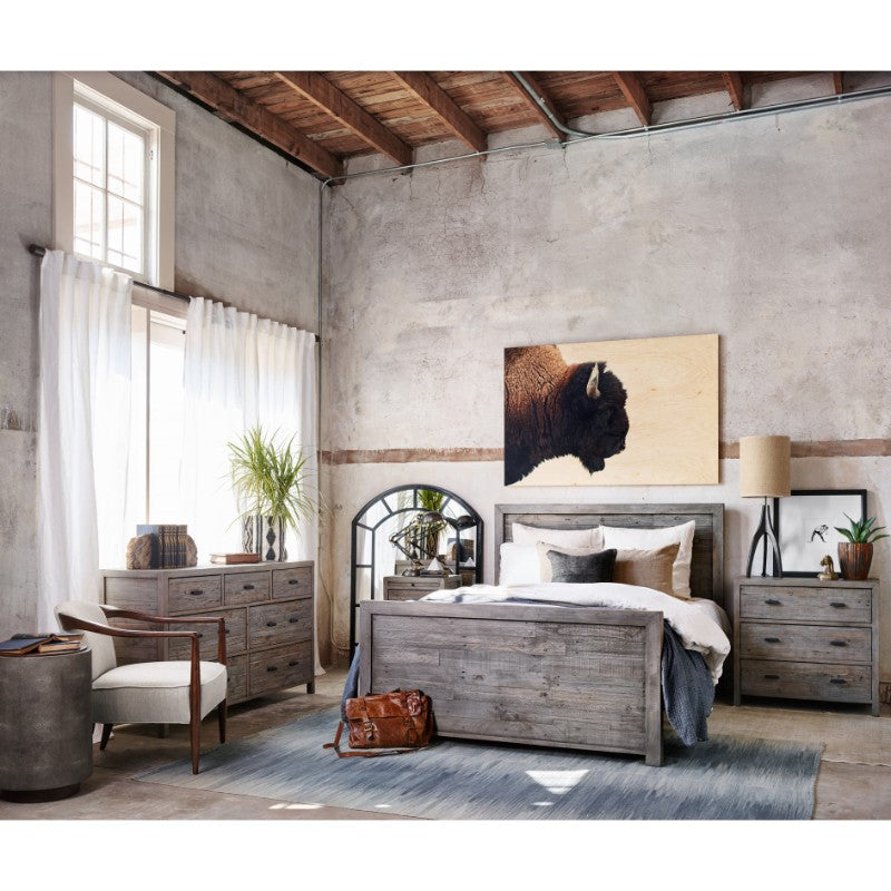 Crosby Side Table in Charcoal Shagreen (17' x 17' x 24.5')