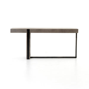Mercury Console Table in Black With Highlight (67' x 20' x 30')