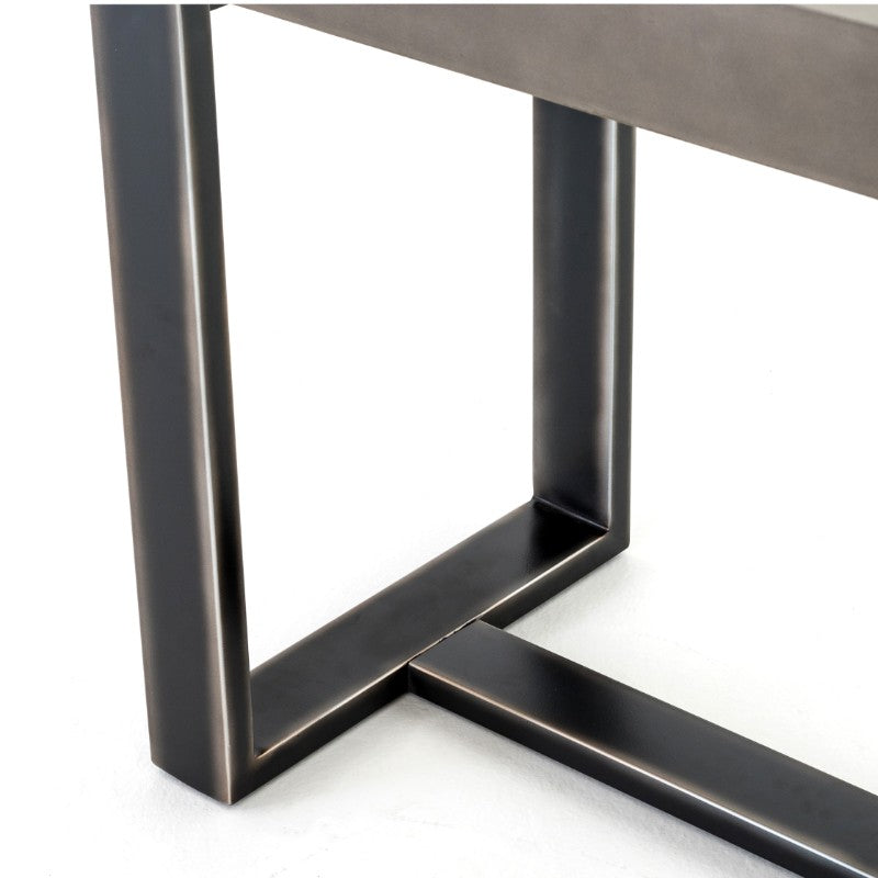 Mercury Console Table in Black With Highlight (67' x 20' x 30')