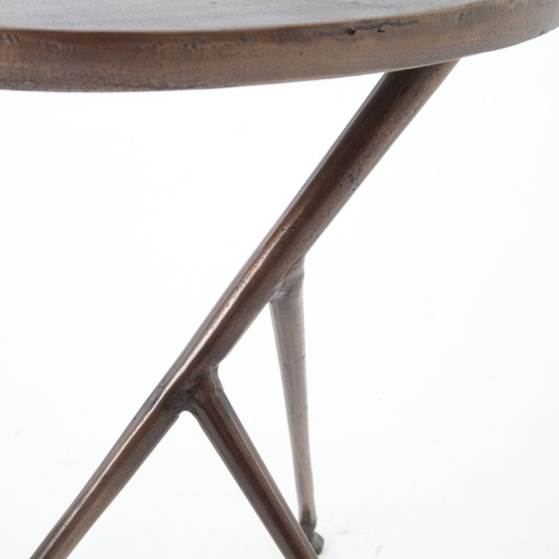 Schmidt Side Table in Antique Rust (18' x 14' x 20')