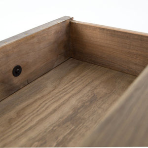 Sampson Desk in Antique Brass Clad (59' x 23.5' x 30')