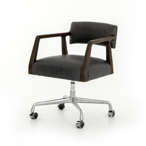 Tyler Desk Chair in Chaps Ebony (21.75' x 24' x 30.25')