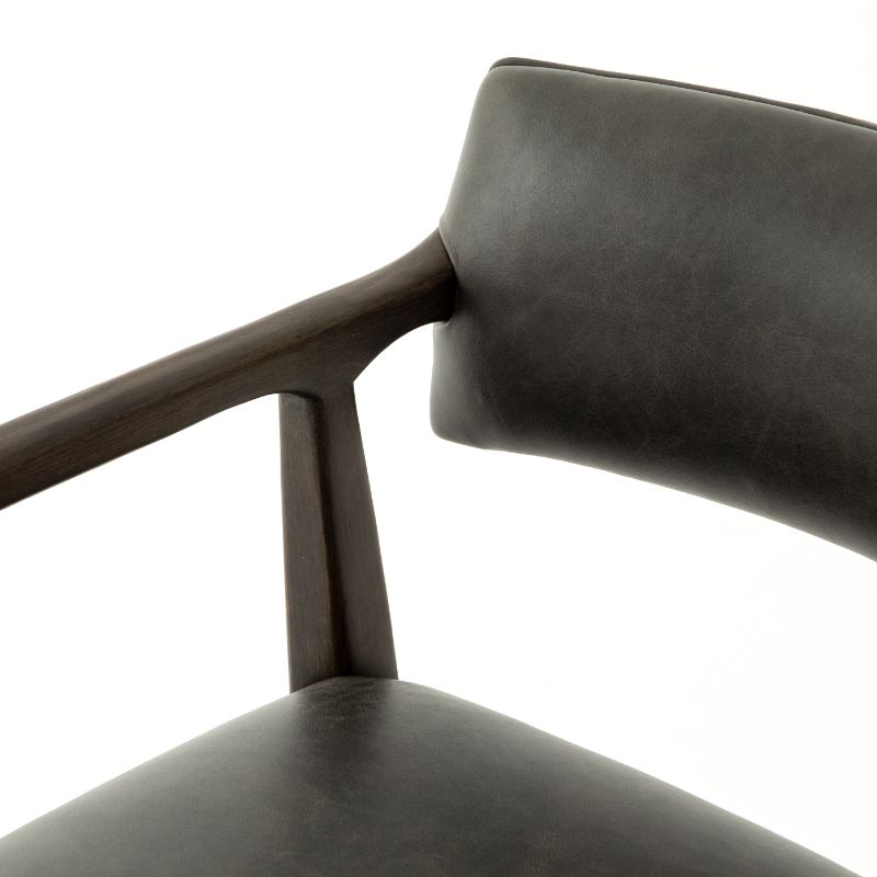Tyler Desk Chair in Chaps Ebony (21.75' x 24' x 30.25')