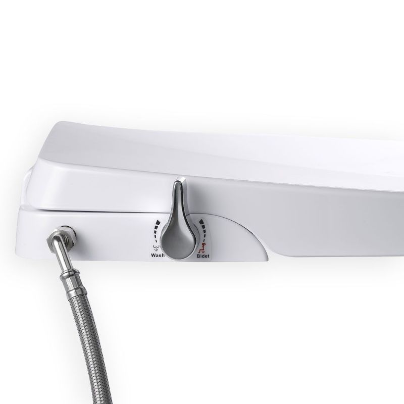 Alpha ONE Elongated Non-Electric Bidet Seat in White