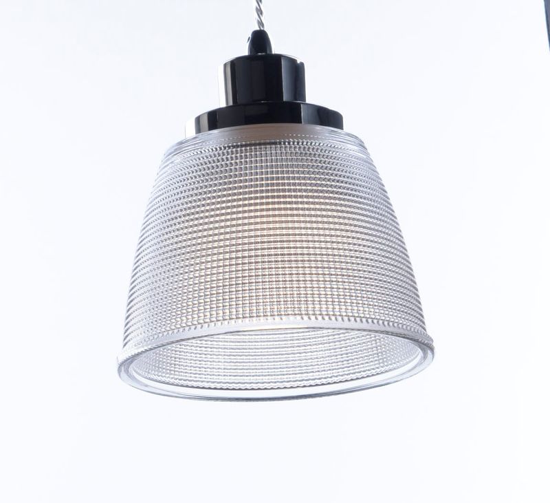 Retro 6.5' Single Light Pendant in Polished Nickel