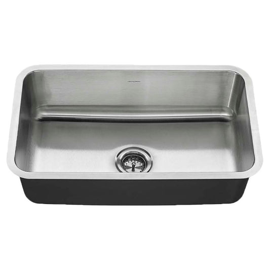 American Standard 30" Single Basin Undermount Kitchen Sink in Stainless Steel