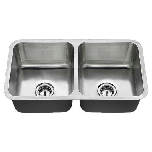 American Standard 32" Double Basin Undermount Kitchen Sink in Stainless Steel