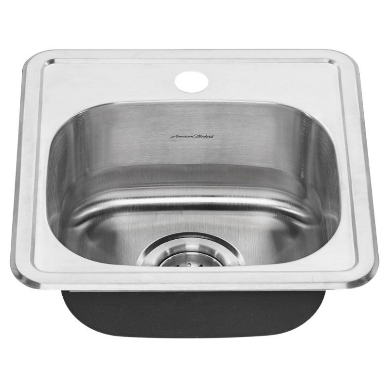 Colony Pro 15' Single Basin Drop-In Kitchen Sink in Stainless Steel