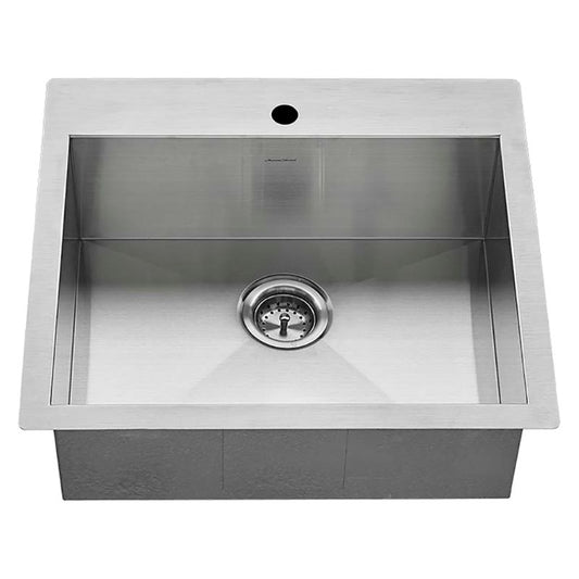Edgewater 25" Single Basin Undermount Kitchen Sink in Stainless Steel