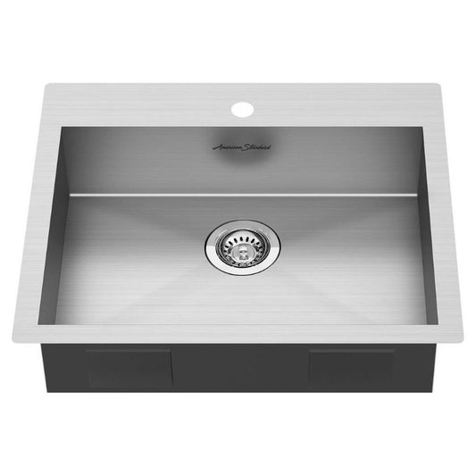Edgewater 29" Single Basin Undermount Drop-In Kitchen Sink in Stainless Steel