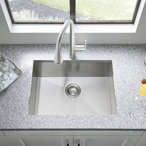 Edgewater 29' Single Basin Undermount Drop-In Kitchen Sink in Stainless Steel