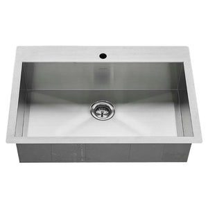 Edgewater 33' Single Basin Undermount Kitchen Sink in Stainless Steel