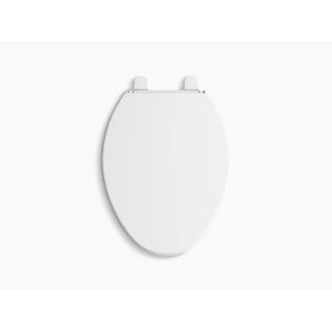 Brevia Elongated Slow-Close Toilet Seat in Biscuit
