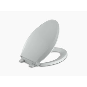 Cachet Elongated Slow-Close Toilet Seat in Ice Grey
