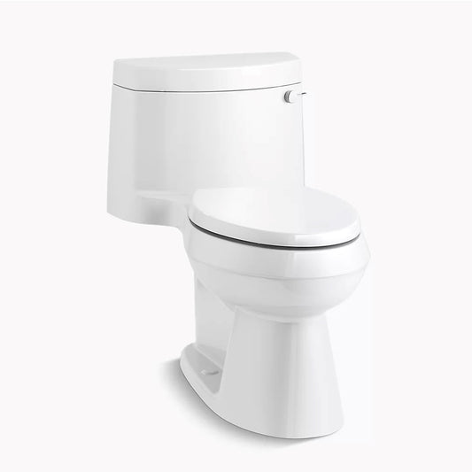 Cimarron Elongated 1.28 gpf Right Hand Trip Lever One-Piece Toilet in White