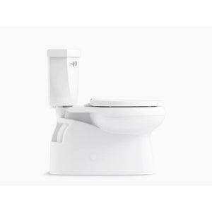 Cimarron Elongated 1.28 gpf Skirted Two-Piece Toilet in White