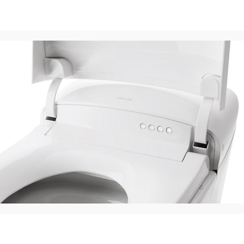 Eir Elongated 0.8 gpf & 1.0 gpf Dual-Flush Bidet Bowl Toilet in White