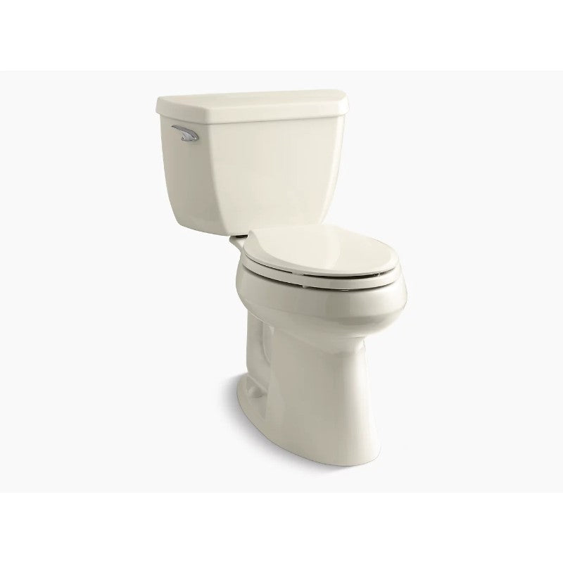 Highline Classic Elongated 1.28 gpf Two-Piece Toilet in Almond -10' Rough-In