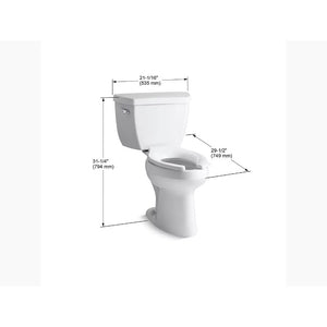 Highline Classic Elongated 1.6 gpf Two-Piece Toilet in White