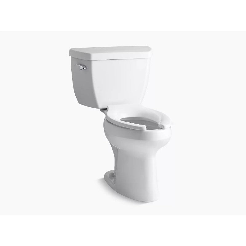 Highline Classic Elongated 1.6 gpf Two-Piece Toilet in White - Tank Cover Locks