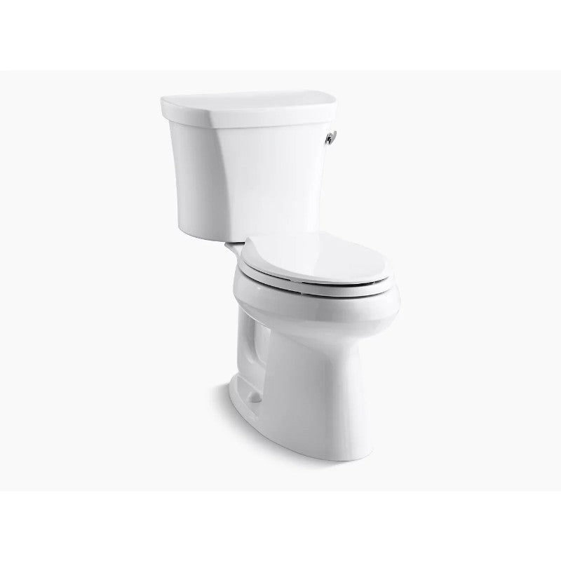 Highline Elongated 1.28 gpf Right Hand Trip Lever Two-Piece Toilet in White