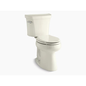 Highline Elongated 1.28 gpf Two-Piece Toilet in Biscuit -10' Rough-In