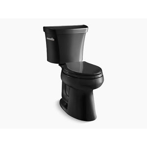 Highline Elongated 1.28 gpf Two-Piece Toilet in Black Black