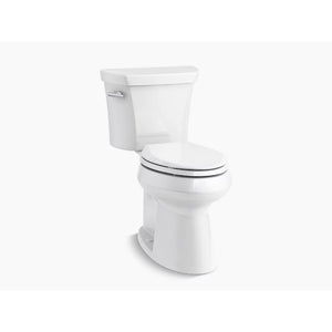 Highline Elongated 1.28 gpf Two-Piece Toilet with Concealed Trapway in White
