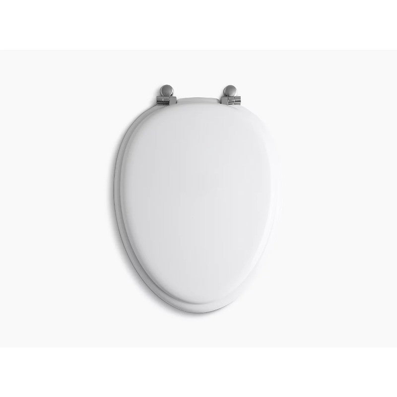 Kathryn Elongated Toilet Seat in Biscuit French Gold