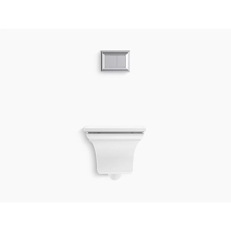 Memoirs Elongated 0.8 gpf & 1.6 gpf Dual-Flush Wall-Hung Toilet in White