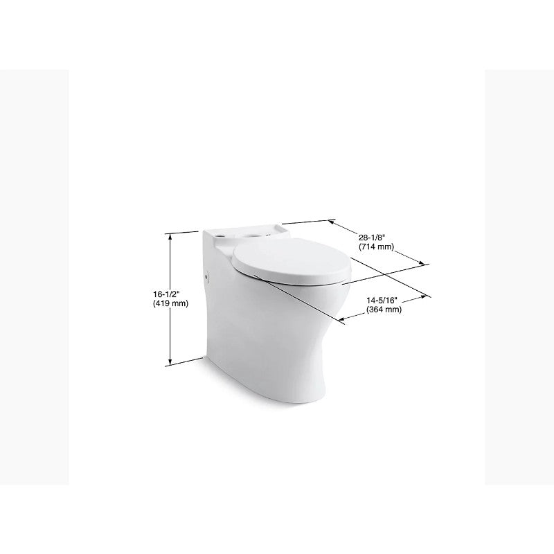 Persuade Elongated Toilet Bowl in White